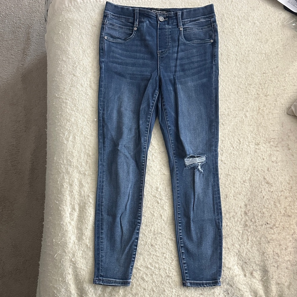 Liverpool Ripped Knee Skinny Jeans